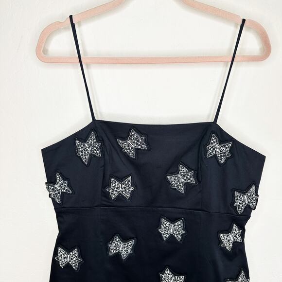 NWT Anthropologie Maeve The Brynne 3D Beaded Bow Spaghetti Strap Mini Dress 14 - Picture 3 of 15